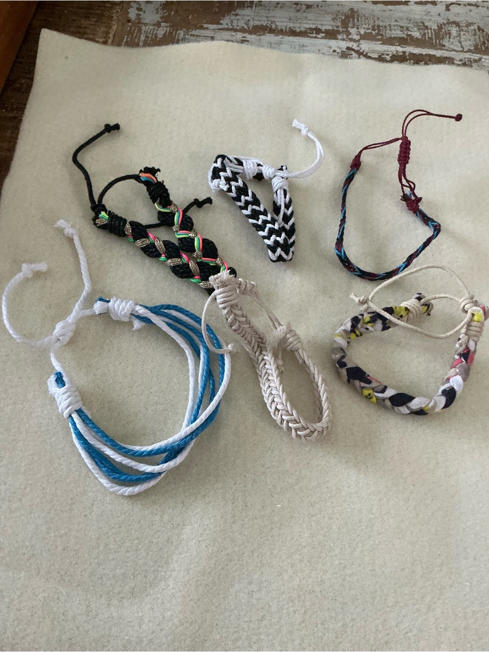 Multi-Color Women’s Braided Friendship Bracelets